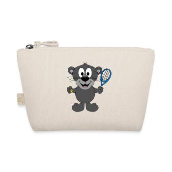 PANTHER - TENNIS - SPORT - TIER - KIND - BABY - Bio-Täschchen - Natur - Vorne