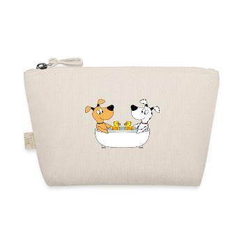 HUNDE - BADEWANNE - BADEENTEN - LIEBE - HUND - Bio-Täschchen - Natur - Vorne