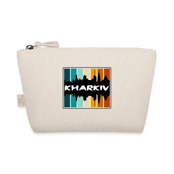 Charkiw Ukraine Skyline Silhouette Reise Souvenir - Bio-Täschchen - Natur - Vorne