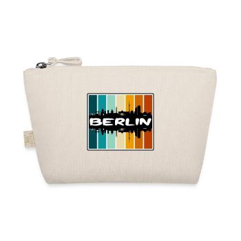 Berlin Germany Skyline Silhouette Travel Souvenir - Organic Pouch - nature - Front