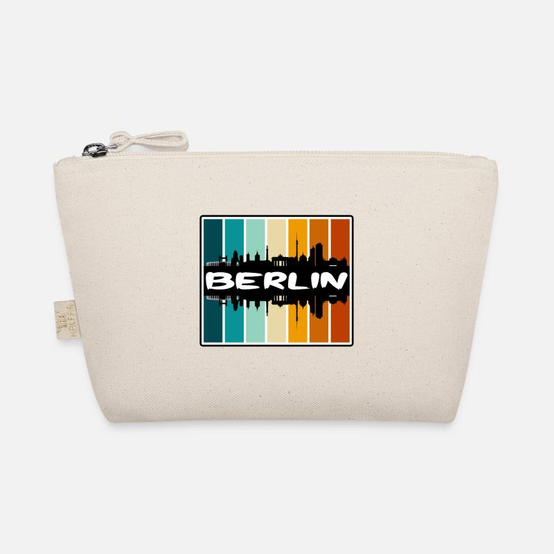 Berlin Germany Skyline Silhouette Travel Souvenir Organic Pouch