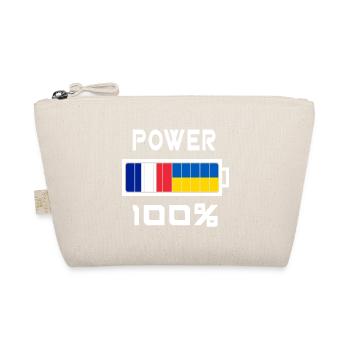 L'Ukraine et la France Power 100 % - Trousse biologique - nature - Devant