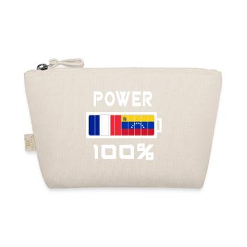 Venezuela und Frankreich Power 100% - Bio-Täschchen - Natur - Vorne