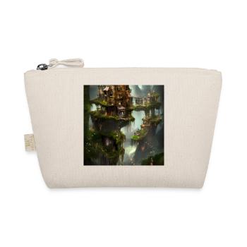 Awesome city on the rock with fairies. - Organic Pouch - nature - Front