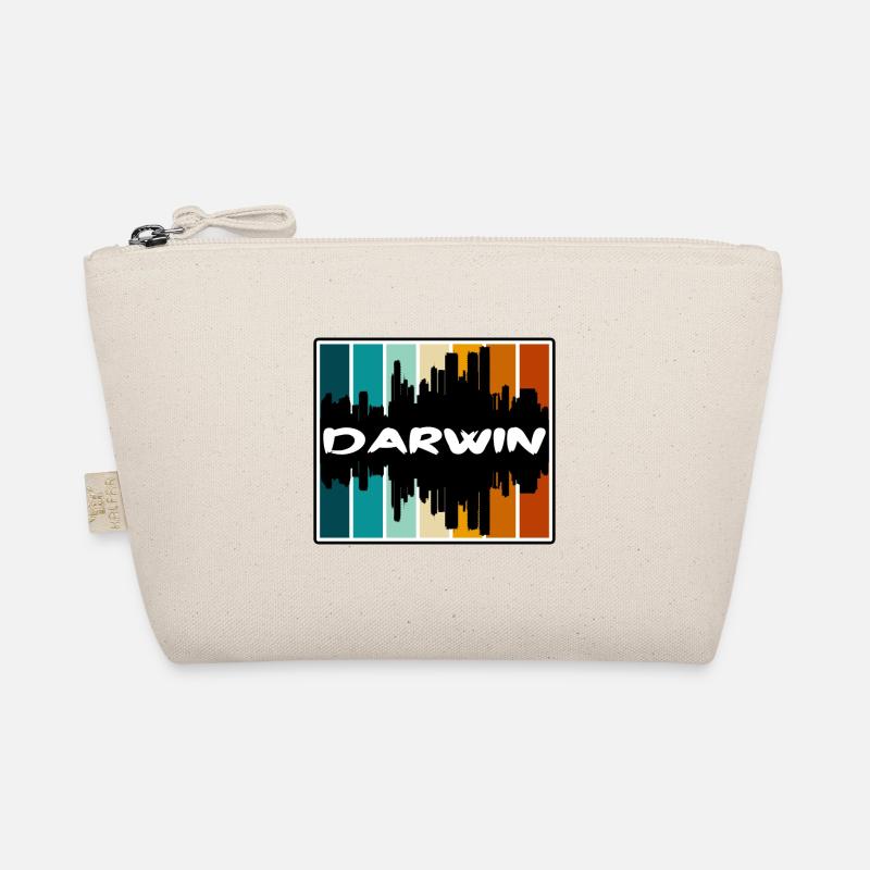 Darwin Australia Skyline Silhouette Travel Souveni Organic Pouch
