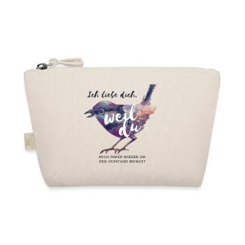 Sage jeden Tag ich liebe dich - Bio-Täschchen - Natur - Vorne