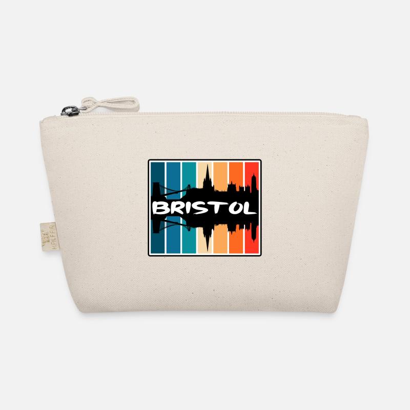 Bristol Angleterre Skyline Silhouette Souvenir de voyage Trousse biologique