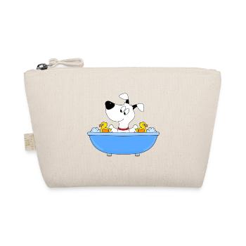 HUND - BADEWANNE - BADEN - BADEENTEN - TIER - Bio-Täschchen - Natur - Vorne