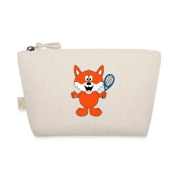 FUCHS - TENNIS - SPORT - TIER - KIND - BABY - Bio-Täschchen - Natur - Vorne