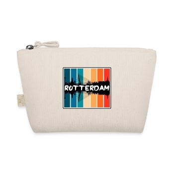 Rotterdam Pays-Bas Skyline Silhouette Voyage So - Trousse biologique - nature - Devant