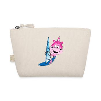 EINHORN - WINDSURFER - SURFER - WASSERSPORT - Bio-Täschchen - Natur - Vorne