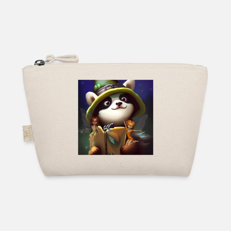 Panda mignon avec des petites fées Trousse biologique