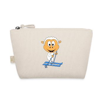 SCHAF - SKIER - SKI - SPORT - TIER - KIND - BABY - Bio-Täschchen - Natur - Vorne