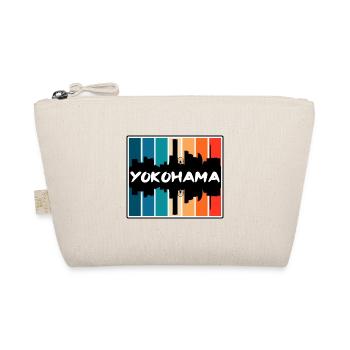 Yokohama Japan Skyline Silhouette Travel Souvenir - Organic Pouch - nature - Front