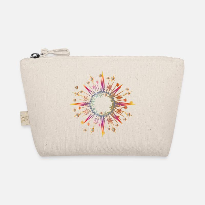 sparkling and shining star as a frame Organic Pouch