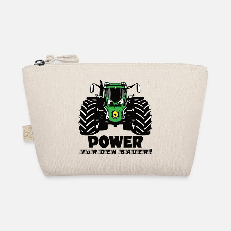 Power für den Bauer! Traktor Landwirtschaft Agrar - Bio-Täschchen - Natur