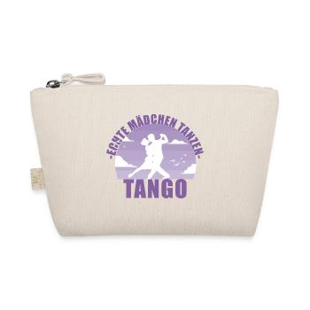 Echte Mädchen tanzen Tango! Tänzerin Geschenk - Bio-Täschchen - Natur - Vorne
