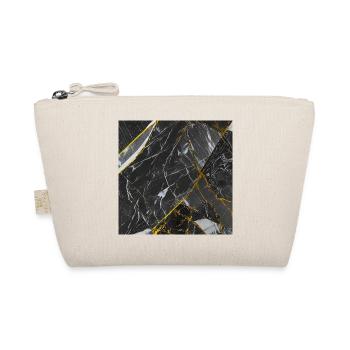 Marmor Schwarz Gold Textur - Bio-Täschchen - Natur - Vorne