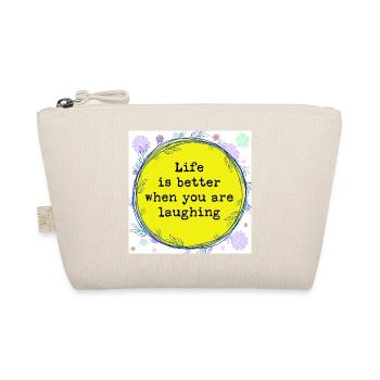 Smile more often - Organic Pouch - nature - Front