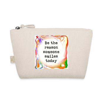 Make someone smile - Organic Pouch - nature - Front
