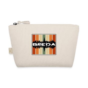 Breda Netherlands Skyline Silhouette Travel Souven - Organic Pouch - nature - Front