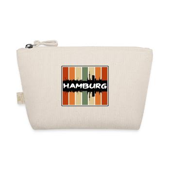 Hamburg Deutschland Skyline Silhouette Reisesouvenir - Bio-Täschchen - Natur - Vorne