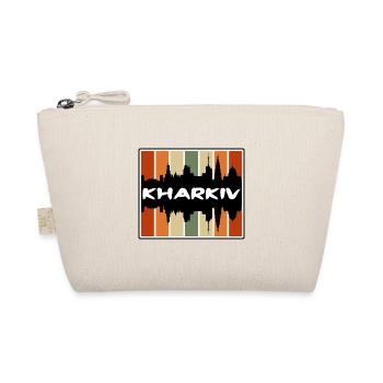 Charkiw Ukraine Skyline Silhouette Reise Souvenir - Bio-Täschchen - Natur - Vorne