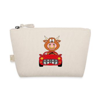 BULLE - RIND - STIER - KUH - AUTO - TIER - Bio-Täschchen - Natur - Vorne