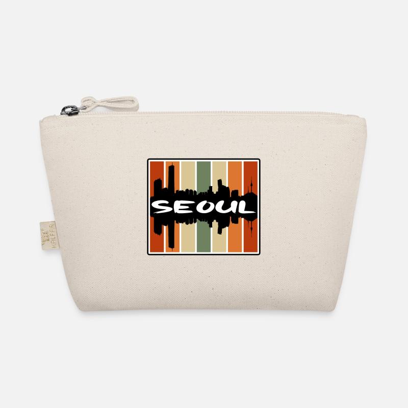 Séoul Corée du Sud Skyline Silhouette Travel Souven Trousse biologique