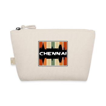 Chennai Inde Skyline Silhouette Souvenir de voyage - Trousse biologique - nature - Devant
