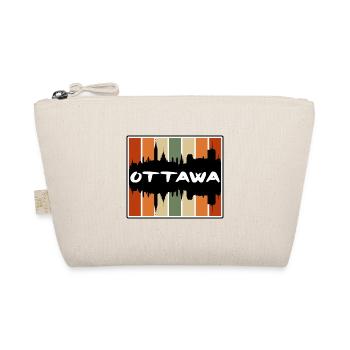 Ottawa Canada Skyline Silhouette Travel Souvenir - Organic Pouch - nature - Front