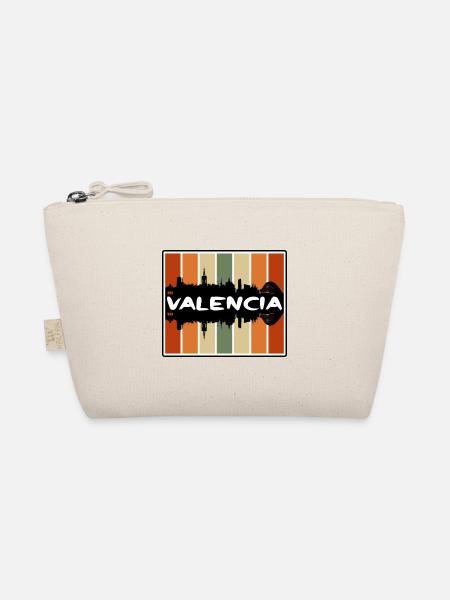 Valencia Venezuela Skyline Silhouette Travel Souve - Bio-Täschchen - Natur