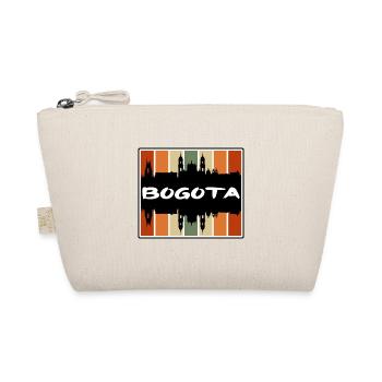 Bogota Colombia Skyline Silhouette Travel Souvenir - Organic Pouch - nature - Front