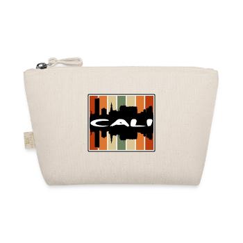 Cali Colombia Skyline Silhouette Travel Souvenir - Organic Pouch - nature - Front
