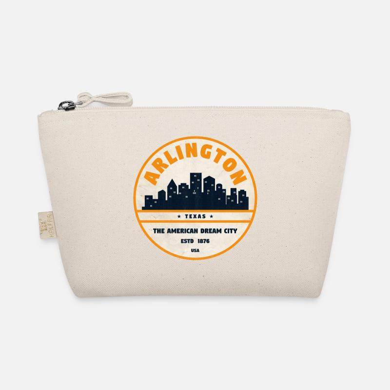 Arlington Skyline Retro Badge Organic Pouch