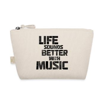 Life Sounds Better With Music - Organic Pouch - nature - Front