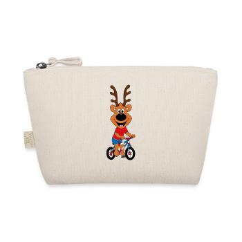 REH - FAHRRAD - RAD - TIER - KIND - BABY - Bio-Täschchen - Natur - Vorne