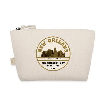 New Orleans Skyline Vintage Badge - Bio-Täschchen - Natur - Vorne