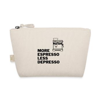 MORE ESPRESSO LESS DEPRESSO - Bio-Täschchen - Natur - Vorne