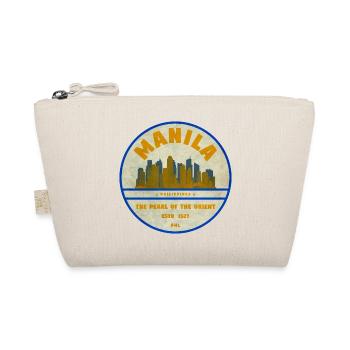 Manila Skyline – Perle des Orients - Bio-Täschchen - Natur - Vorne