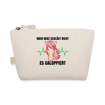Cool Islandpferde Statement Pferdefan Gallop - Bio-Täschchen - Natur - Vorne