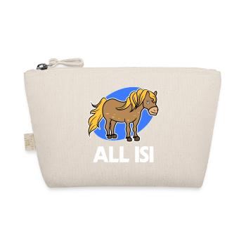 Pferdenarr Statement Islandpferde Islandponys Pony - Bio-Täschchen - Natur - Vorne