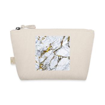 Marble White Gold Texture - Organic Pouch - nature - Front