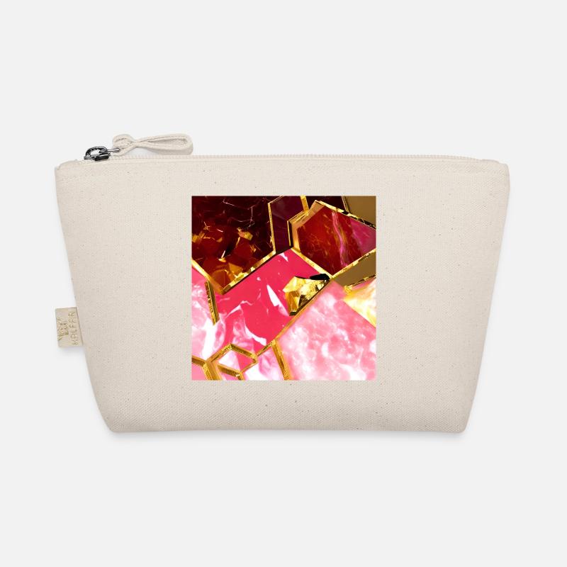 Marmor Roségold Textur Bio-Täschchen