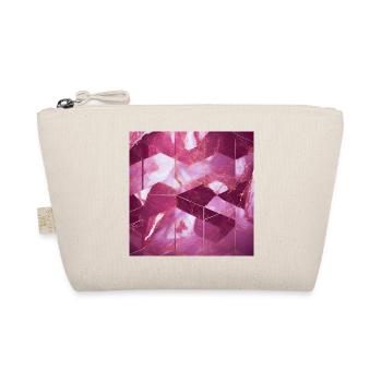 Pink Gold Marble Texture Geometric - Organic Pouch - nature - Front