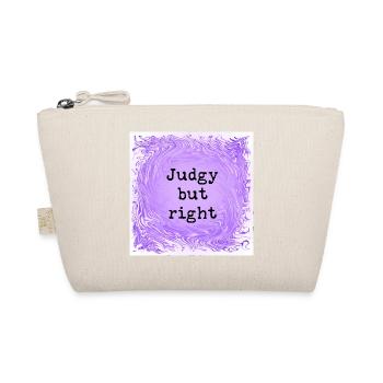 Judgy but right - Organic Pouch - nature - Front