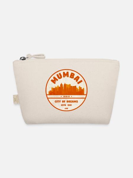Mumbai City of Dreams Emblem - Bio-Täschchen - Natur - Vorne