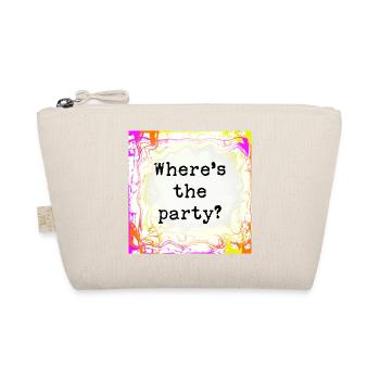 Where's the party - Organic Pouch - nature - Front