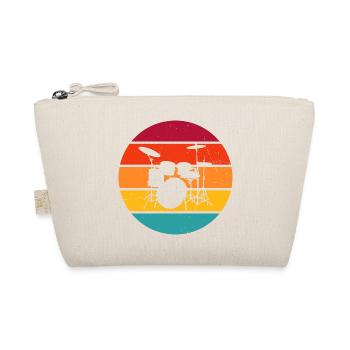 Drummer Drumming Drum Kit - Organic Pouch - nature - Front