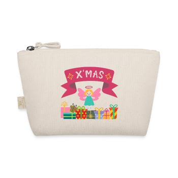 XMAS Engel mit Geschenken - Bio-Täschchen - Natur - Vorne